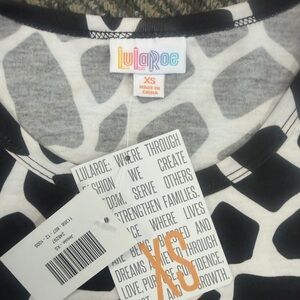 NWT LuLaRoe Jessie Giraffe Print Dress XS